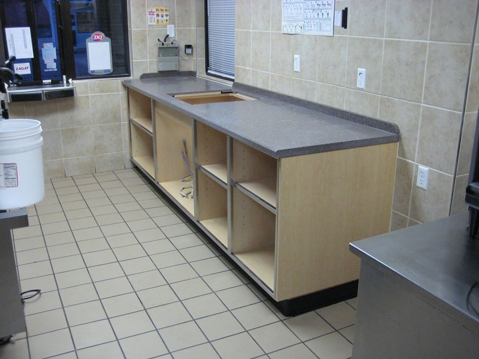 Drive through cash register and serving cabinet for a Dairy Queen - Copy