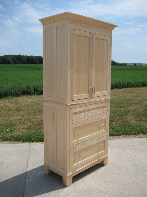 Hard maple armoire - Copy